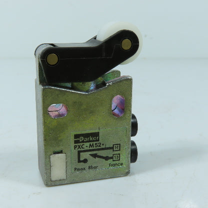 Parker PXC-M52 Pneumatic 3/2 Way Limit Switch 5/32 Push To Connect