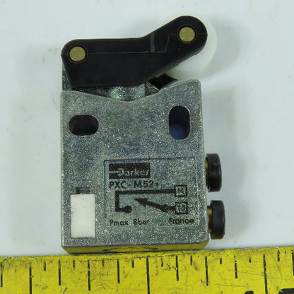 Parker PXC-M52 Pneumatic 3/2 Way Limit Switch 5/32 Push To Connect