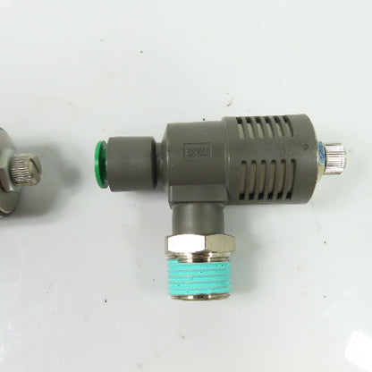 SMC ASV510F Pneumatic Speed Exhaust Valves 1/2" NPT Lot of 2