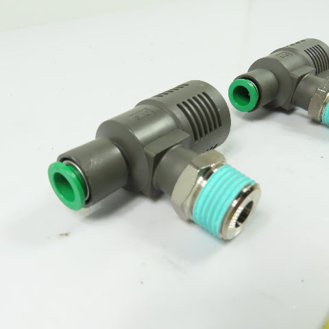 SMC ASV510F Pneumatic Speed Exhaust Valves 1/2" NPT Lot of 2