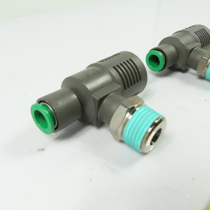 SMC ASV510F Pneumatic Speed Exhaust Valves 1/2" NPT Lot of 2