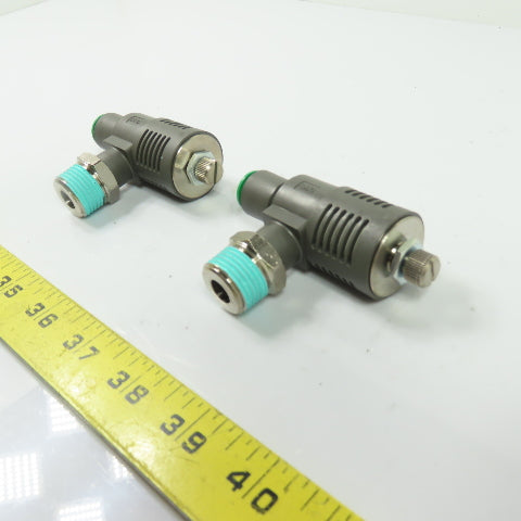 SMC ASV510F Pneumatic Speed Exhaust Valves 1/2" NPT Lot of 2
