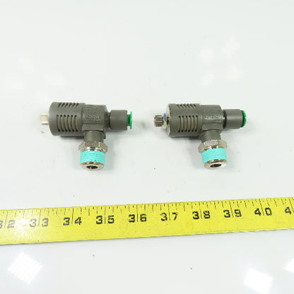 SMC ASV510F Pneumatic Speed Exhaust Valves 1/2" NPT Lot of 2
