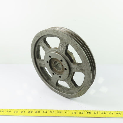 BEI V10.6-3 3 Groove V-Belt Pulley Sheave SK Hub 2560 Max RPM 1.5" Bore 10.5" OD