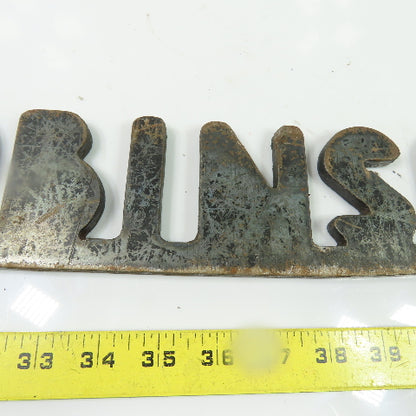 Robinson Vintage Industrial Cast Iron Machinery Equipment Logo Nameplate Sign