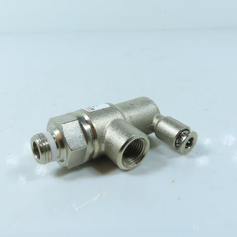 Camozzi VBU 1/8 Bidirectional Blocking Pneumatic Valve 1/8"NPT x 5/32 PTC