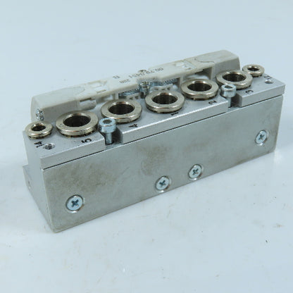 Dalmec 00.79.0451 Air Piloted Valve 5 Port 5/16 Push To Connect W/ Manifold