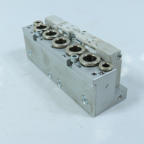 Dalmec 00.79.0451 Air Piloted Valve 5 Port 5/16 Push To Connect W/ Manifold