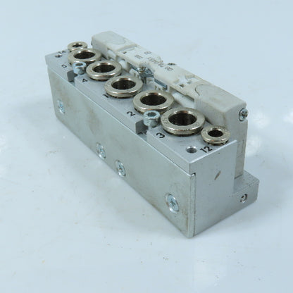 Dalmec 00.79.0451 Air Piloted Valve 5 Port 5/16 Push To Connect W/ Manifold