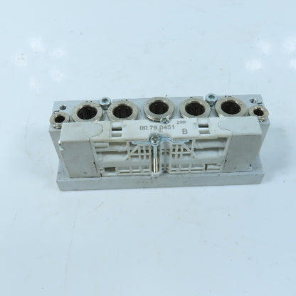 Dalmec 00.79.0451 Air Piloted Valve 5 Port 5/16 Push To Connect W/ Manifold