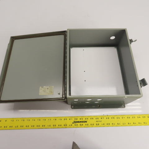 Saginaw SCE-1412CHNF 14" x 12" x 6" NEMA 12 4 Electrical Enclosure W/ Backplate