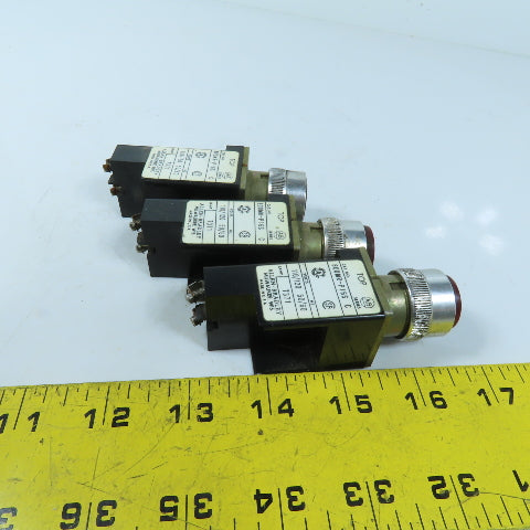 Allen-Bradley 800MR-P16S Red Pilot Light 110/120V 50/60Hz Lot of 3