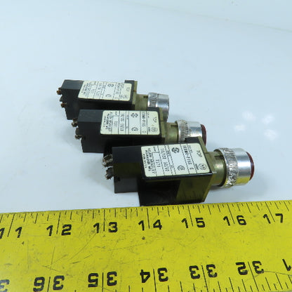 Allen-Bradley 800MR-P16S Red Pilot Light 110/120V 50/60Hz Lot of 3