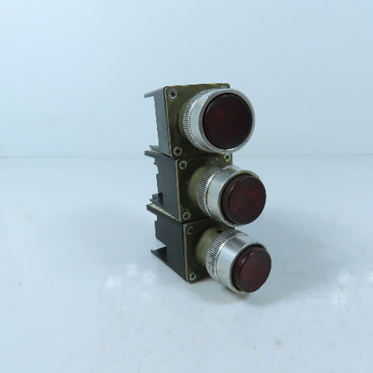 Allen-Bradley 800MR-P16S Red Pilot Light 110/120V 50/60Hz Lot of 3