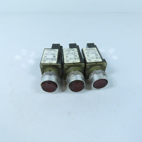 Allen-Bradley 800MR-P16S Red Pilot Light 110/120V 50/60Hz Lot of 3