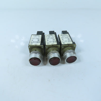 Allen-Bradley 800MR-P16S Red Pilot Light 110/120V 50/60Hz Lot of 3