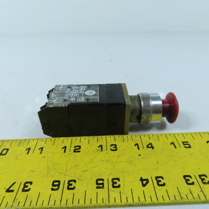 Allen-Bradley 800MR-FX Red Mushroom Head Push Button Switch 800M-XAS 300V
