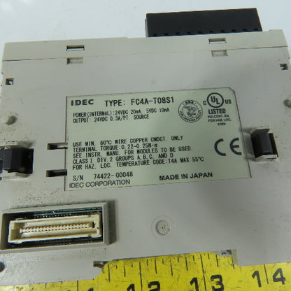 IDEC FC4A-T08S1 MicroSmart PLC Expansion Modules FC4A-T08S1 & FC4A-R161 Block