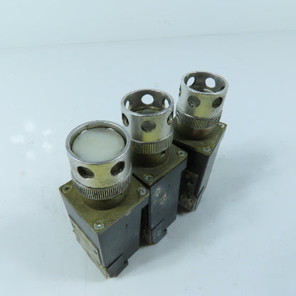 Allen-Bradley 800MR-PGA16S White Clear Push Button Switch 110/120V Lot of 3