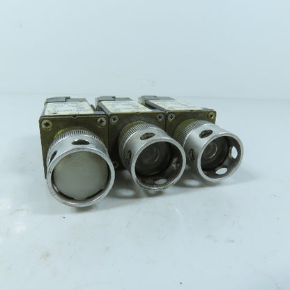 Allen-Bradley 800MR-PGA16S White Clear Push Button Switch 110/120V Lot of 3