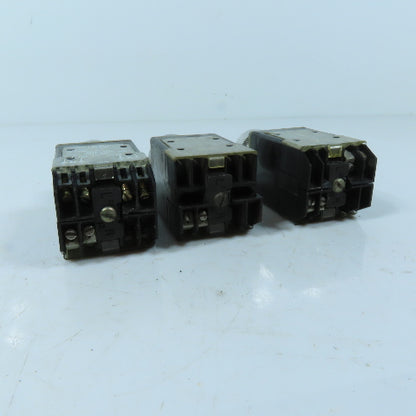 Allen-Bradley 800MR-A2 Black Flush Head Momentary Push Button Switch Lot of 3