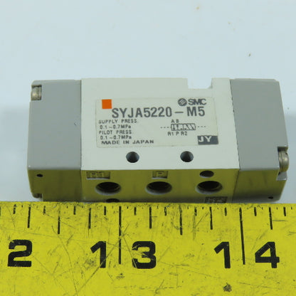 SMC SYJA5220-M5 Air Piloted Valve 5 Port 2 Position Double M5x0.8