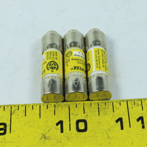 Bussmann LP-CC-3 Class CC Current Limiting Time-Delay Fuse 3A 600V Lot of 3