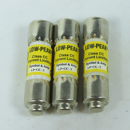 Bussmann LP-CC-3 Class CC Current Limiting Time-Delay Fuse 3A 600V Lot of 3