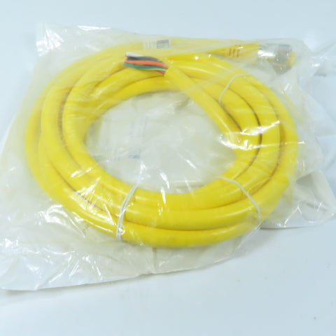 MAC Valves 23881-05-12 Single-Ended Cable 5-Pin Mini Female Pigtail 16AWG Yellow