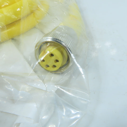 MAC Valves 23881-05-12 Single-Ended Cable 5-Pin Mini Female Pigtail 16AWG Yellow