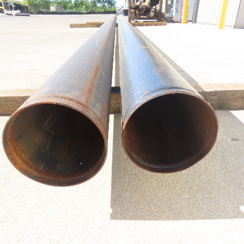 6" NPS SCH 10 Carbon Steel Pipes 6" Nominal 21' Length Lot of 2