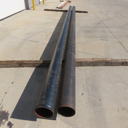 6" NPS SCH 10 Carbon Steel Pipes 6" Nominal 21' Length Lot of 2
