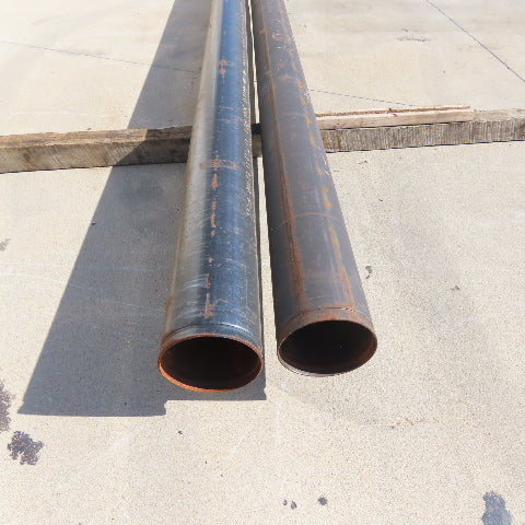 6" NPS SCH 10 Carbon Steel Pipes 6" Nominal 21' Length Lot of 2