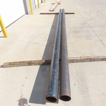 6" NPS SCH 10 Carbon Steel Pipes 6" Nominal 21' Length Lot of 2