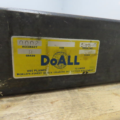 DoALL 24" x 18" x 3" Thick Black Granite Layout Surface Inspection Plate