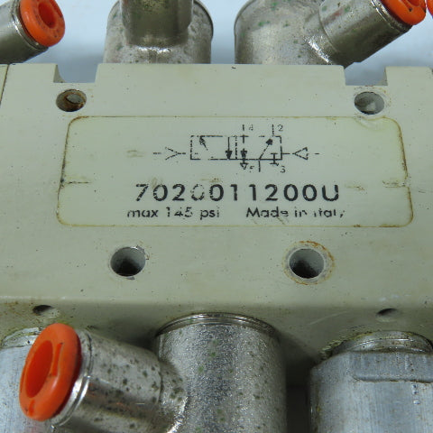 Metal Work 7020011200U Air Piloted Directional Valve 5/2 Way