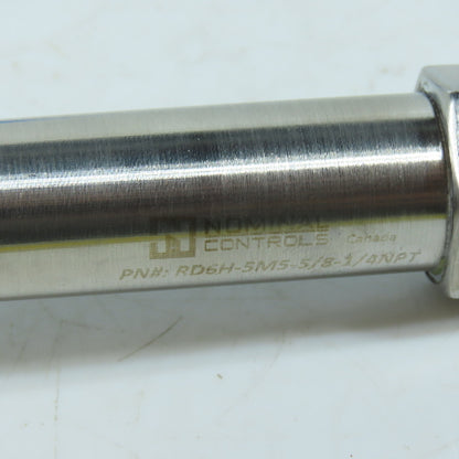 Nomadic Controls RD6H-5MS 5/8" Extruder Rupture Burst Plug 1/4" NPT