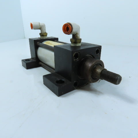 T-Mac T1L-1.5X1.5-N-2-EE1-N 1-1/2" Bore 1-1/2" Stroke Double Acting Air Cylinder