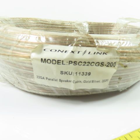 Conext Link PSC22CGS-200 22GA Parallel Speaker Cable Gold/Silver 200ft