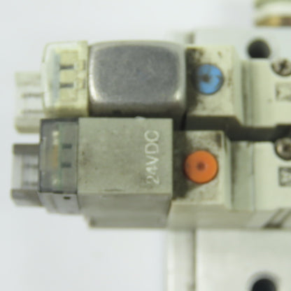 SMC SY3140-5LOZ 2-Station Solenoid Valve Manifold Block 24VDC