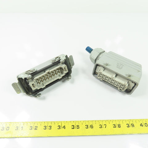 HTS 1-1103639-1 HE.16.Bu.S 16 Pin Power Connector Male & Female Set 500V 16A