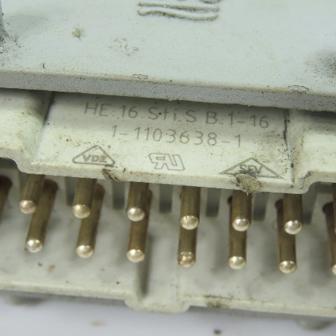 HTS 1-1103638-1 16 Pin Power Connector Male & Female Set 500V 16A