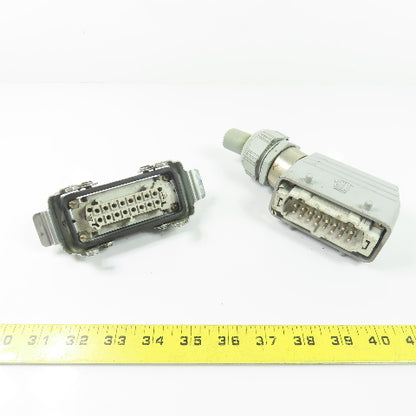 HTS 1-1103638-1 16 Pin Power Connector Male & Female Set 500V 16A