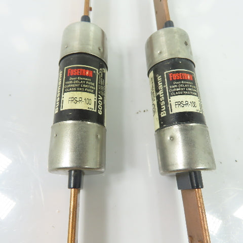 Bussmann FRS-R-100 100A 600V Fusetron Current Limiting Time Delay Fuse Lot Of 2