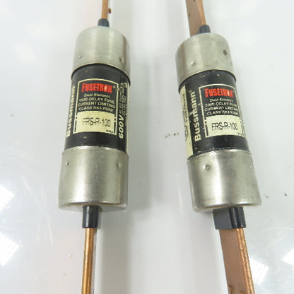 Bussmann FRS-R-100 100A 600V Fusetron Current Limiting Time Delay Fuse Lot Of 2