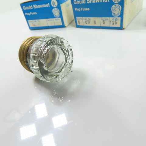 Gould Shawmut GW 6 Edison Base Glass Plug Fuses 125V 6A Lot of 19