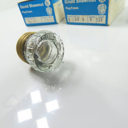 Gould Shawmut GW 6 Edison Base Glass Plug Fuses 125V 6A Lot of 19