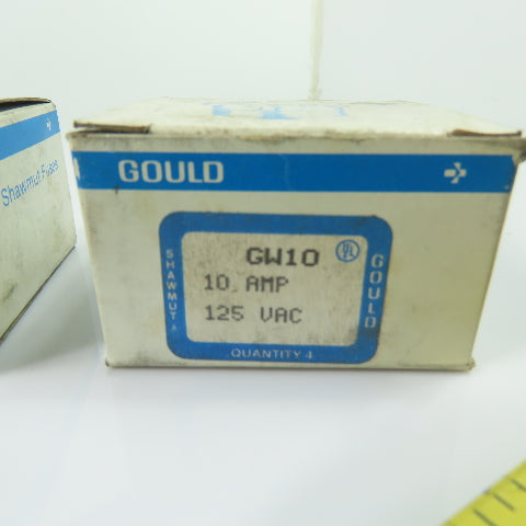 Gould Shawmut GW10 Glass Plug Fuses 10A 125VAC Lot Of 20