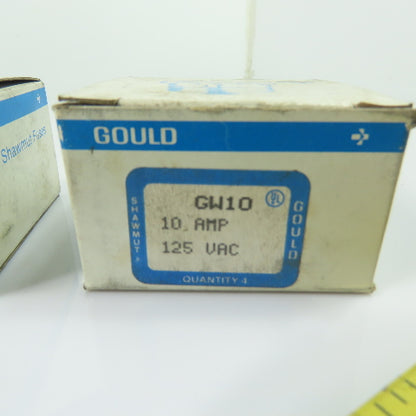 Gould Shawmut GW10 Glass Plug Fuses 10A 125VAC Lot Of 20