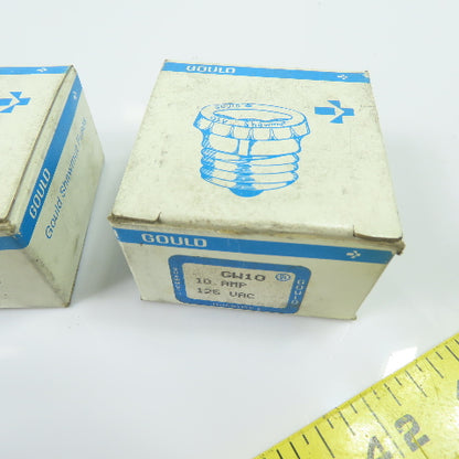Gould Shawmut GW10 Glass Plug Fuses 10A 125VAC Lot Of 20